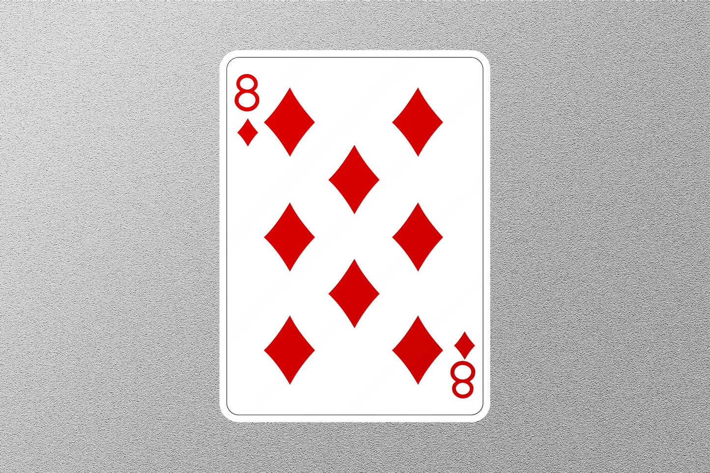 Wholesale 8 of Diamonds Cards Sticker