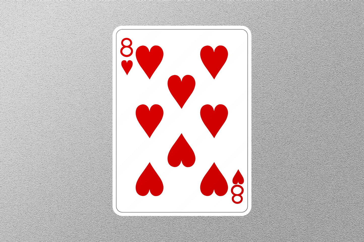 Wholesale 8 of Hearts Cards Sticker