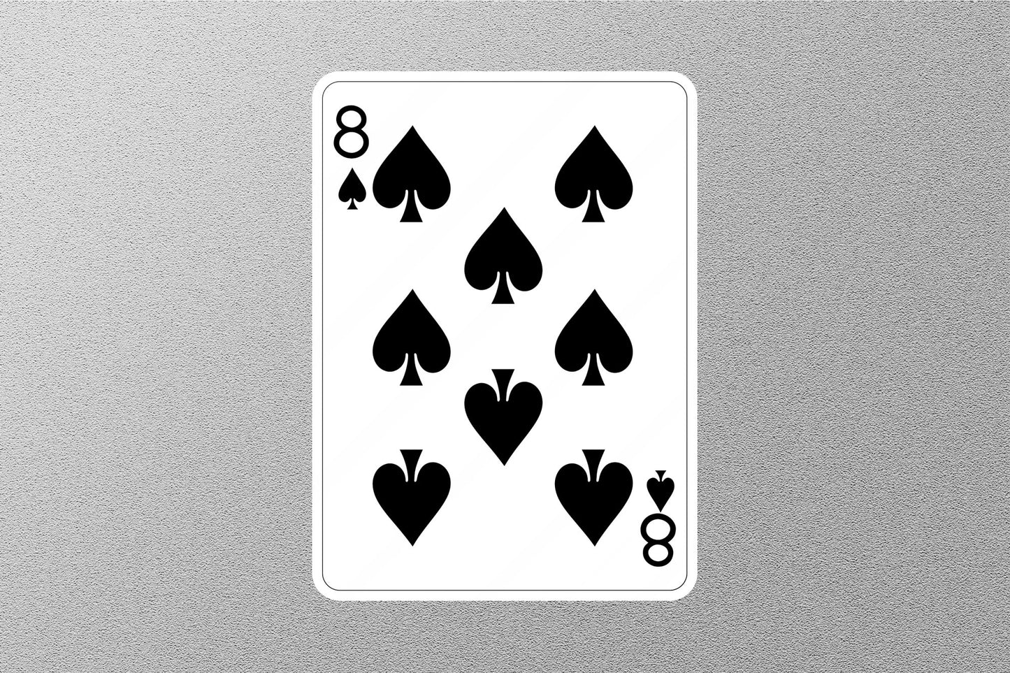 Wholesale 8 of Spades Cards Sticker