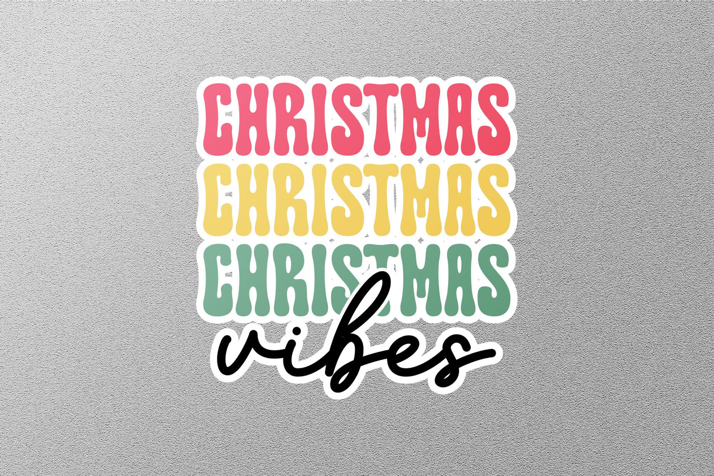 Wholesale Christmas Vibes Sticker