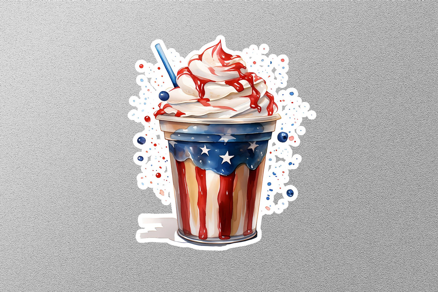 Wholesale American Flag Ice Cream Sticker