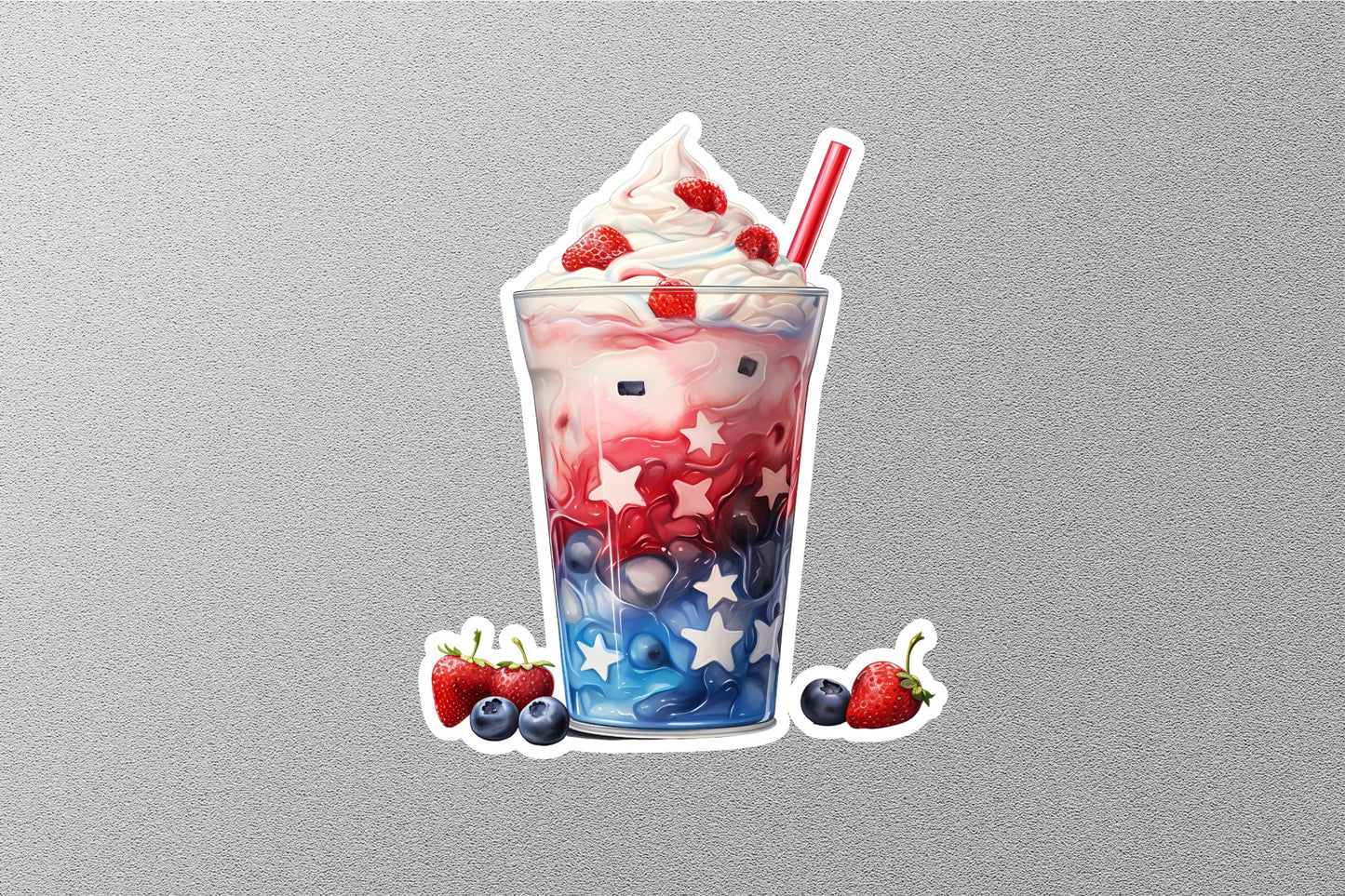 Wholesale American Flag Ice Cream Sticker