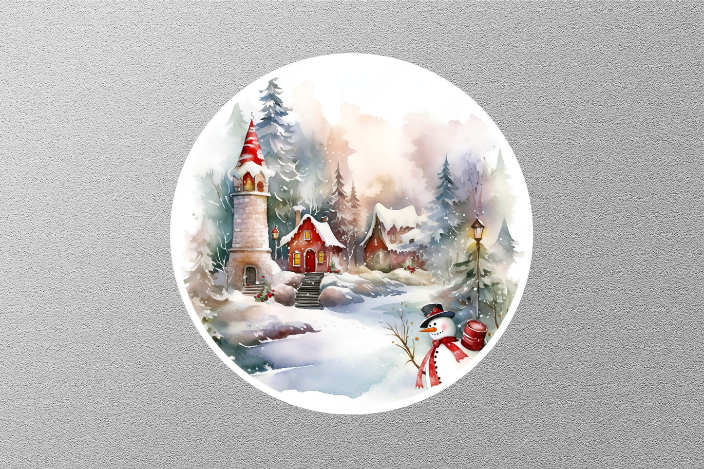 Wholesale Santa In The Snow Christmas Sticker
