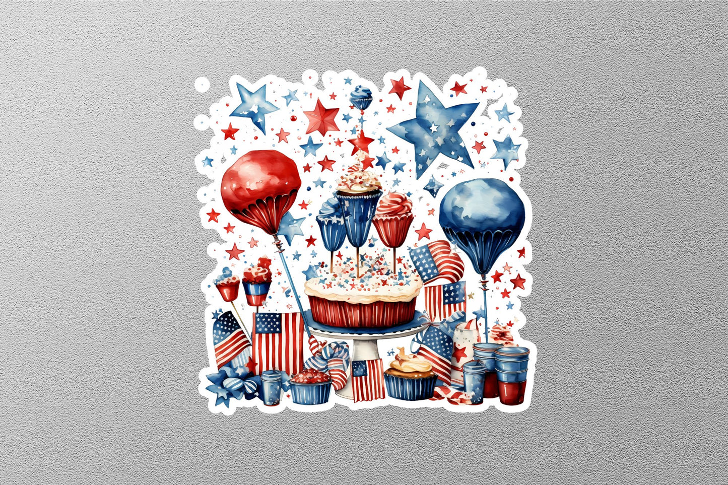 Wholesale Happy American Independence Day Sticker