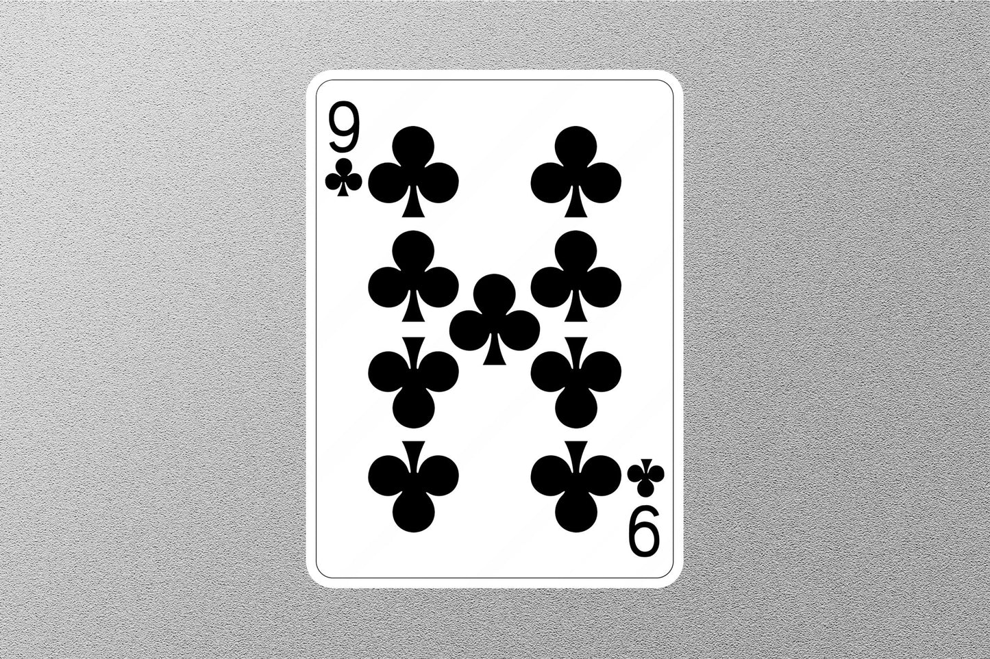 Wholesale 9 of Clubs Cards Sticker