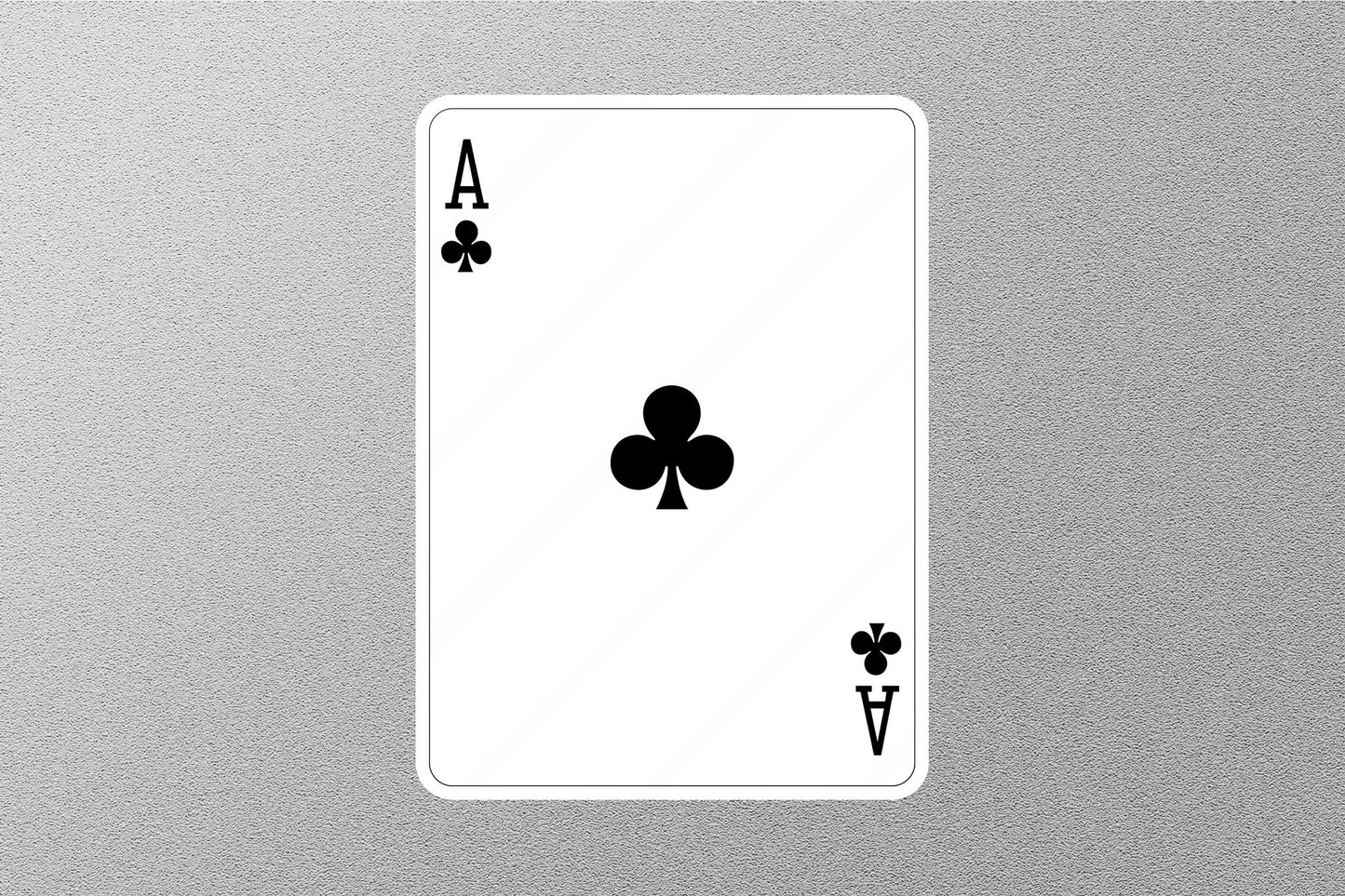 Wholesale ACE of Clubs Cards Sticker
