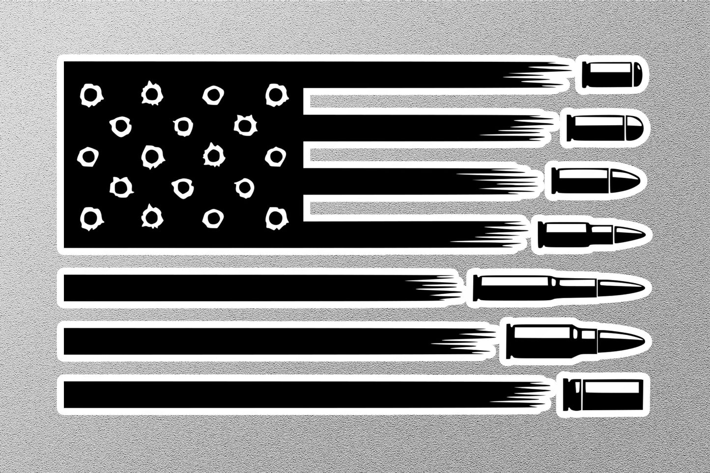 Wholesale Bullet Ammo USA Flag Sticker