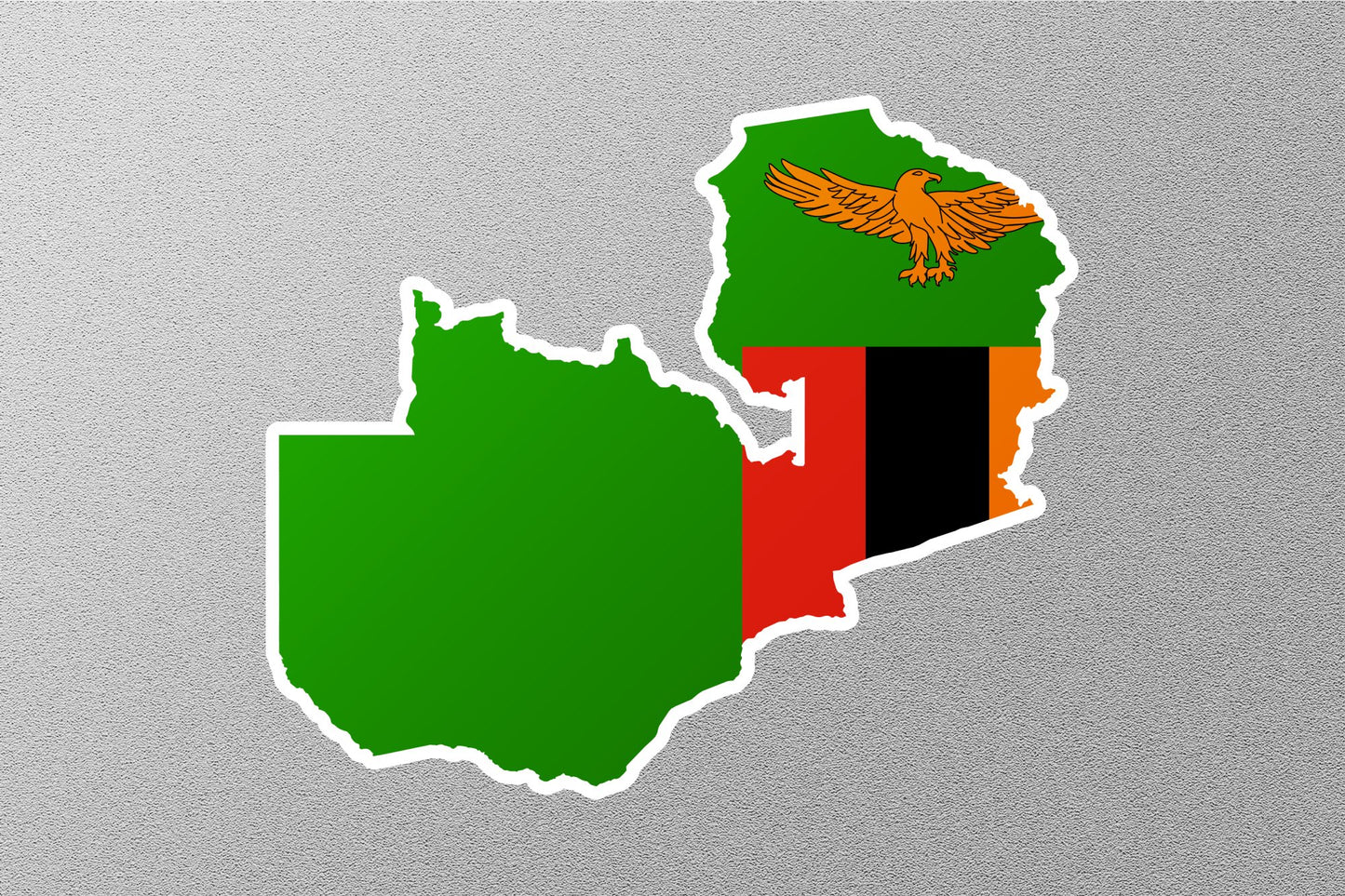 Wholesale Zambia Country Flag Sticker