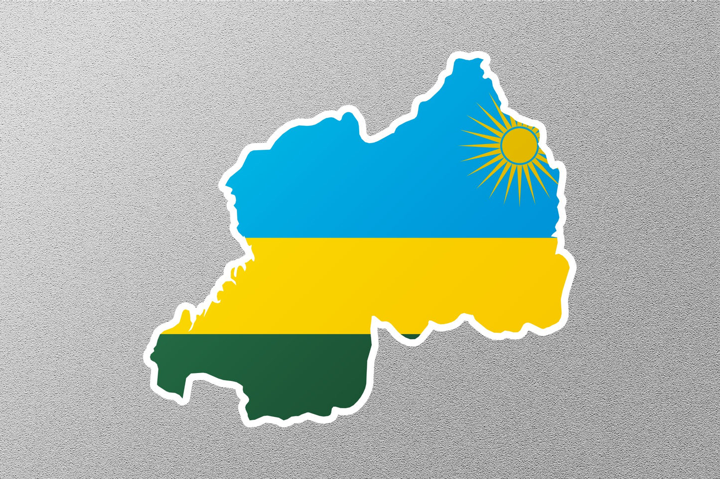 Wholesale Rwanda Country Flag Sticker
