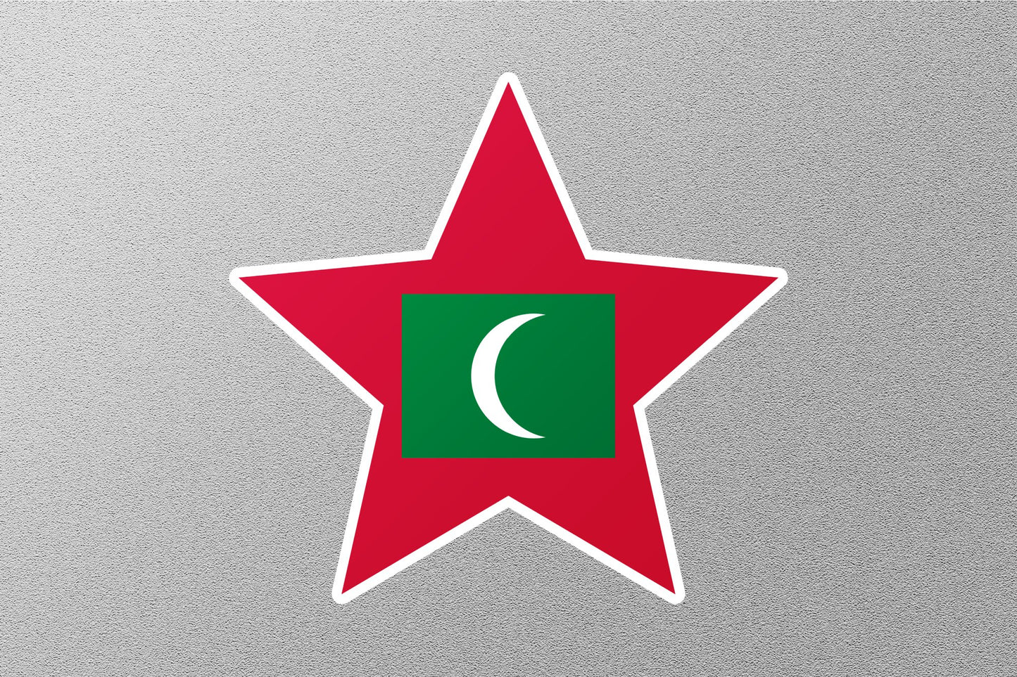 Wholesale Maldives Star Flag Sticker
