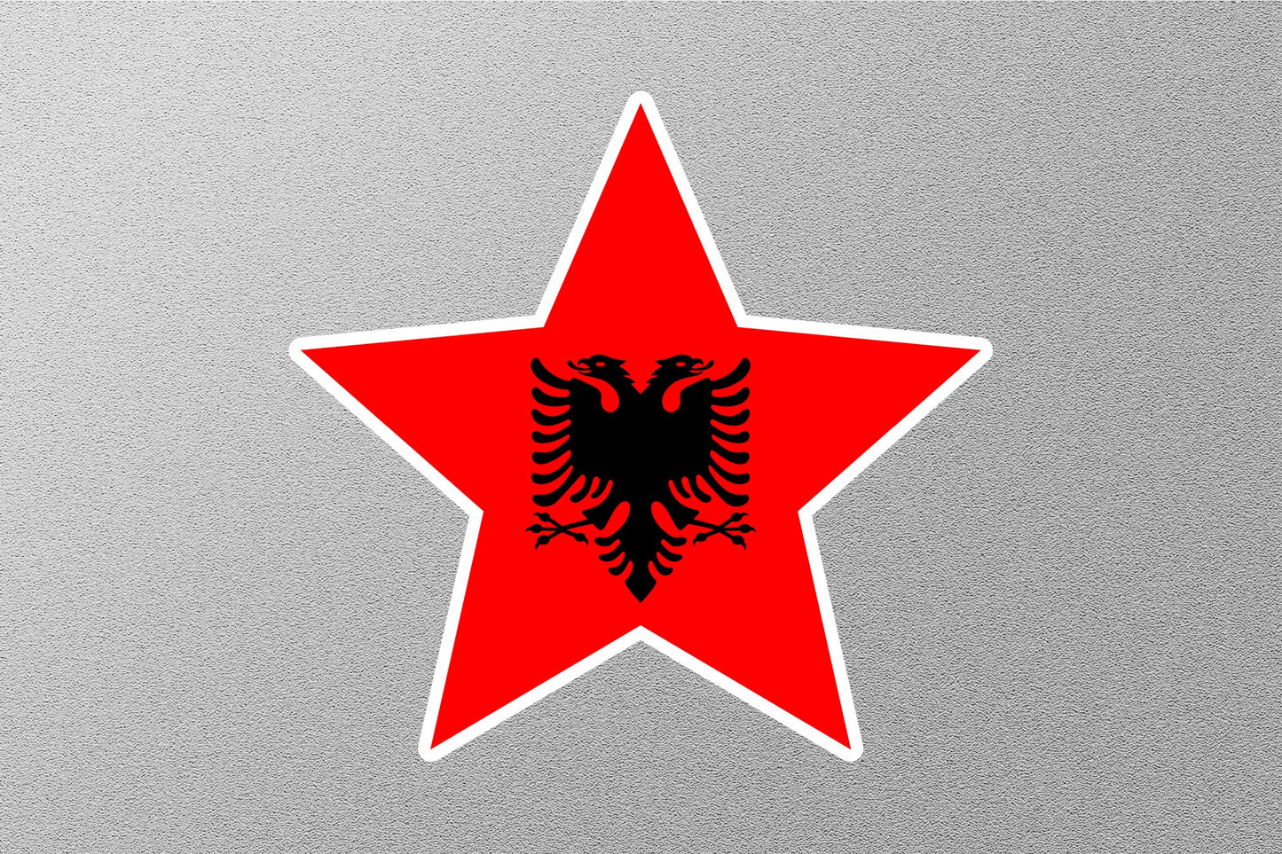 Wholesale Albania Star Flag Sticker