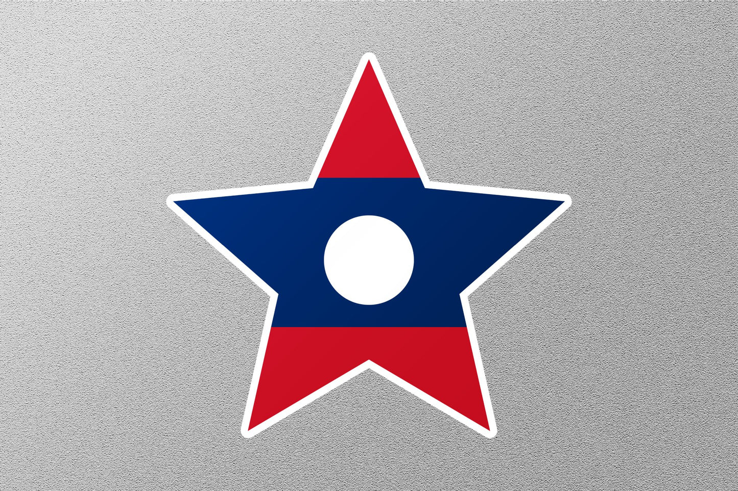 Wholesale Laos Star Flag Sticker
