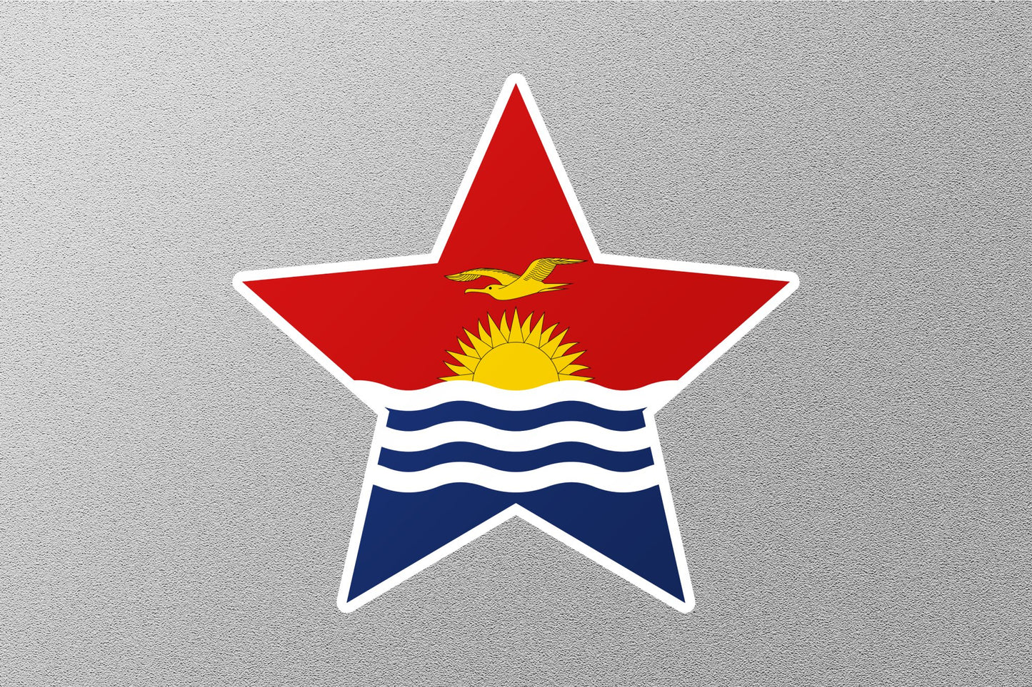 Wholesale Kiribati Star Flag Sticker