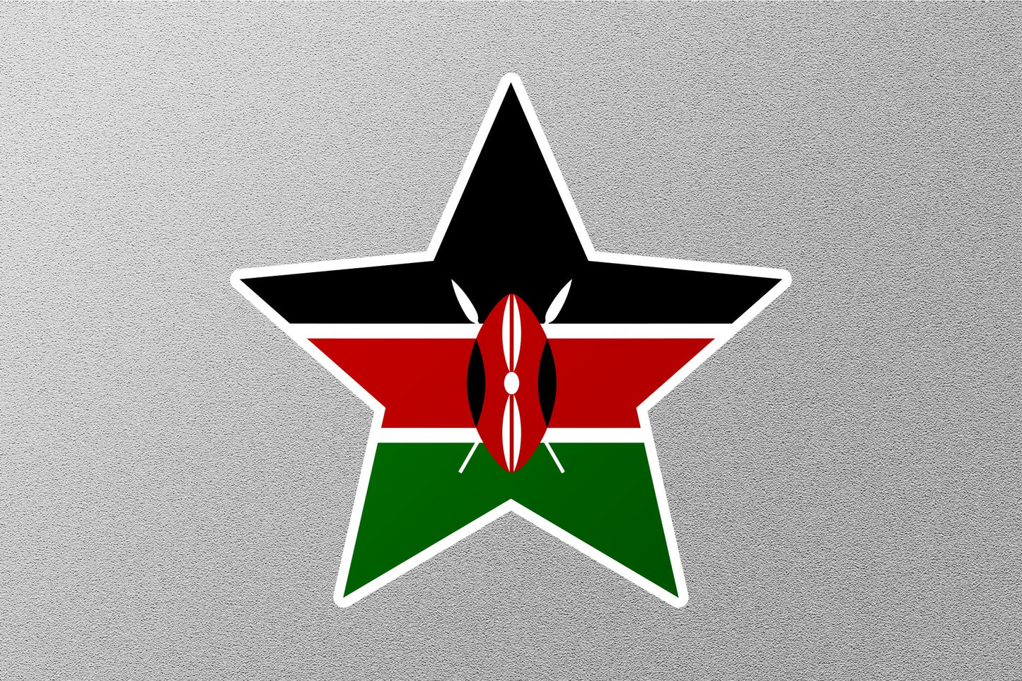 Wholesale Kenya Star Flag Sticker