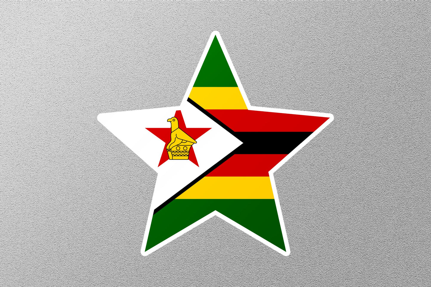 Wholesale Zimbabwe Star Flag Sticker