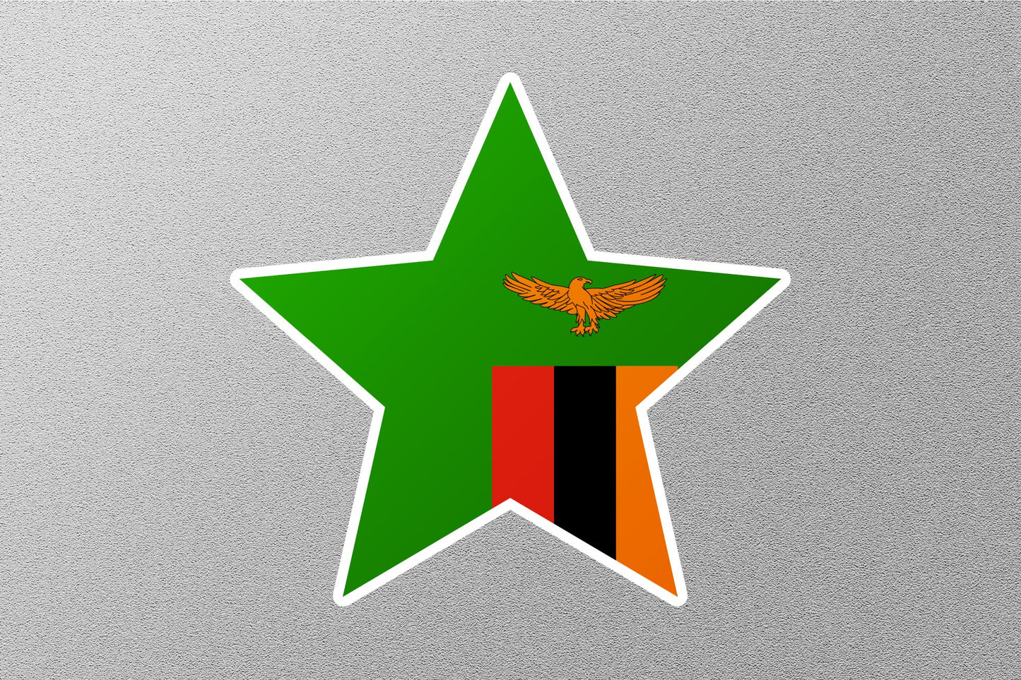 Wholesale Zambia Star Flag Sticker