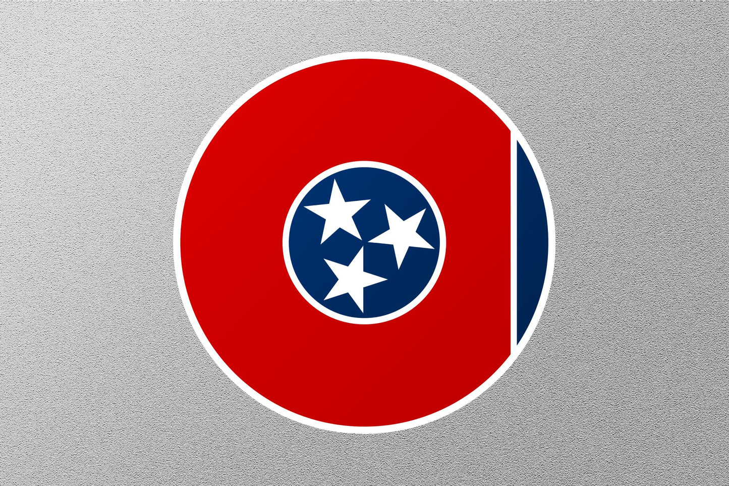 Wholesale Tennessee State Flag Circle Sticker