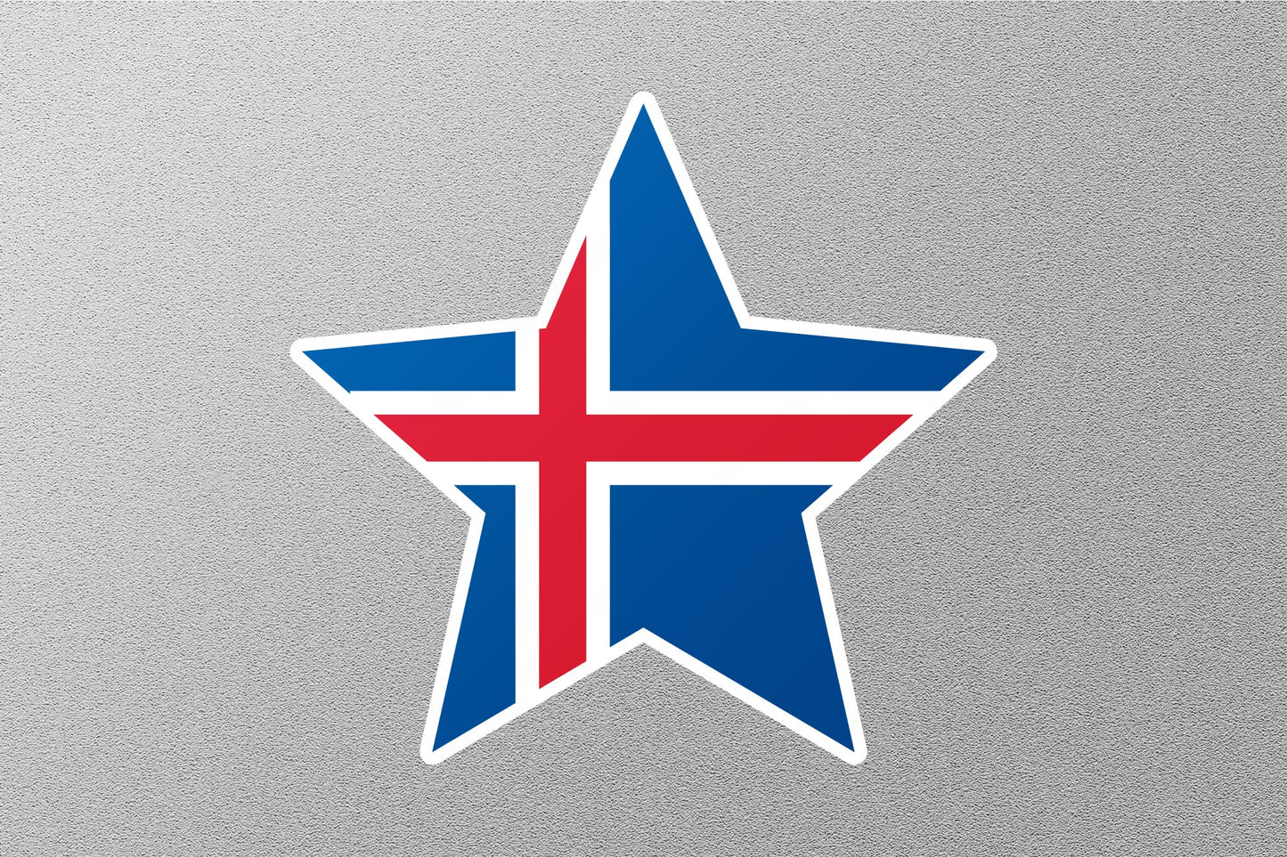Wholesale Iceland Star Flag Sticker