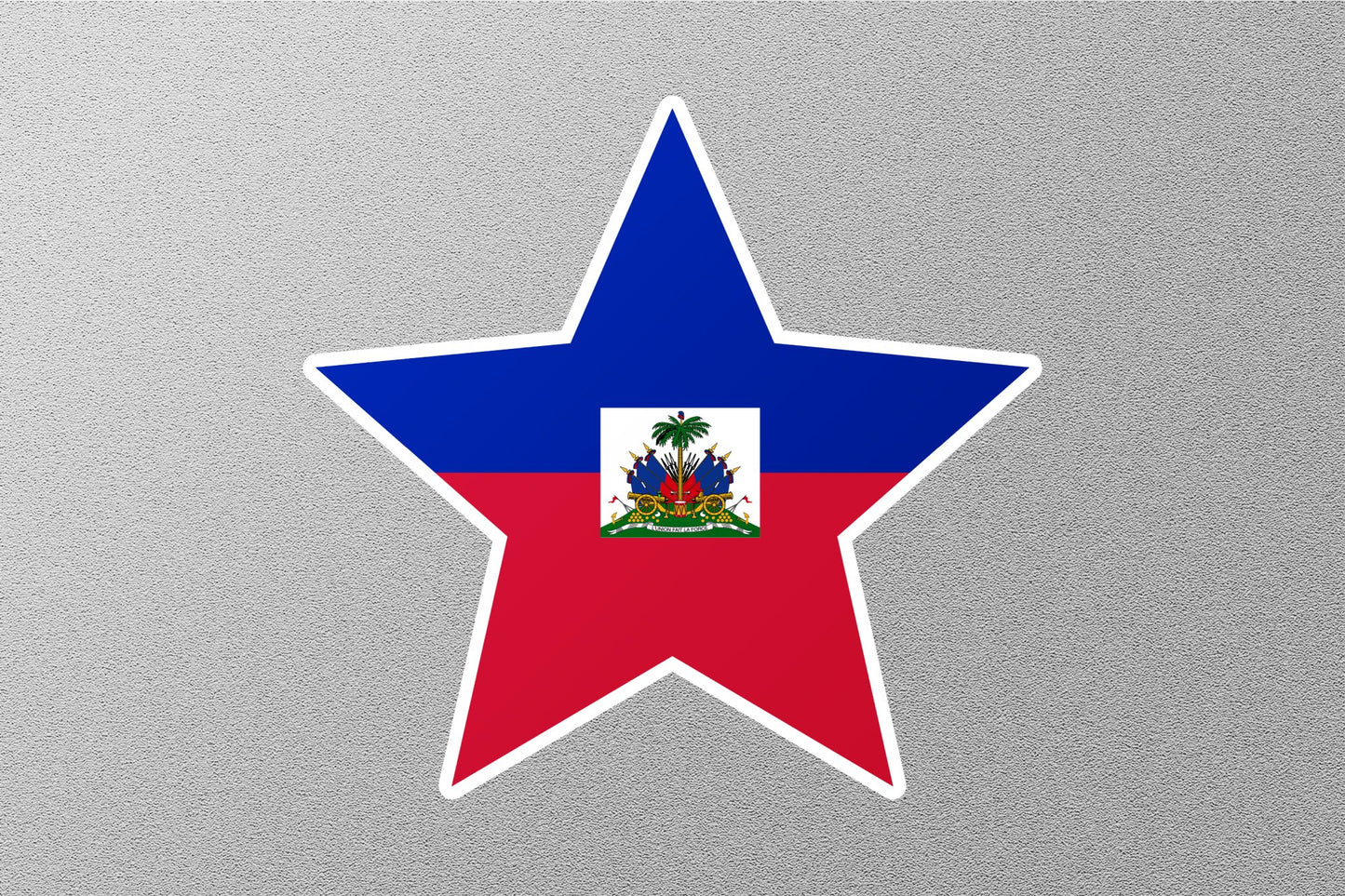 Wholesale Haiti Star Flag Sticker