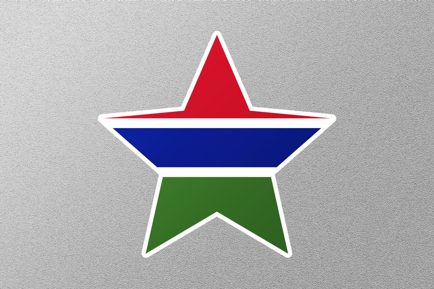 Wholesale Gambia Star Flag Sticker