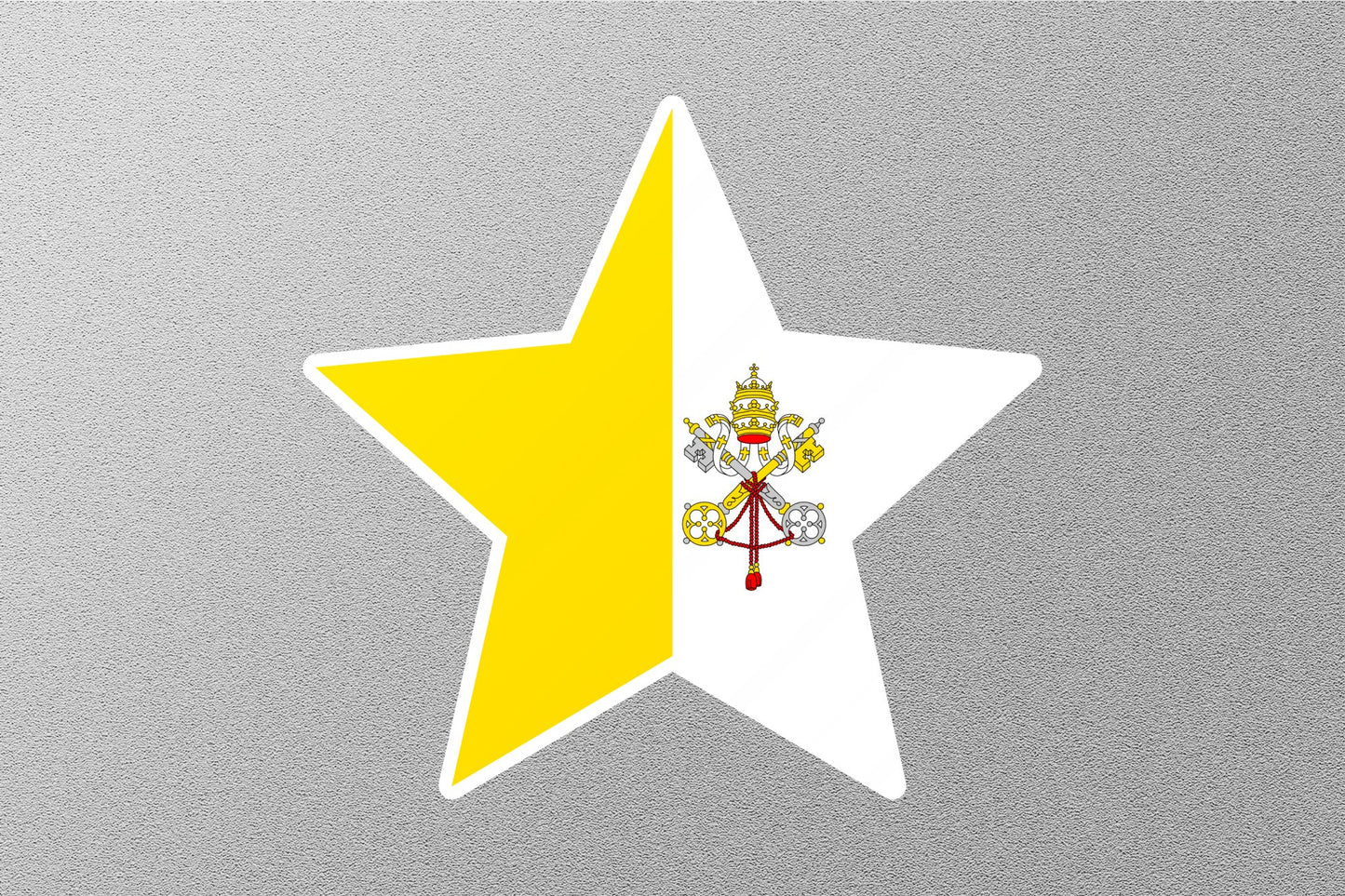 Wholesale Vatican City Star Flag Sticker