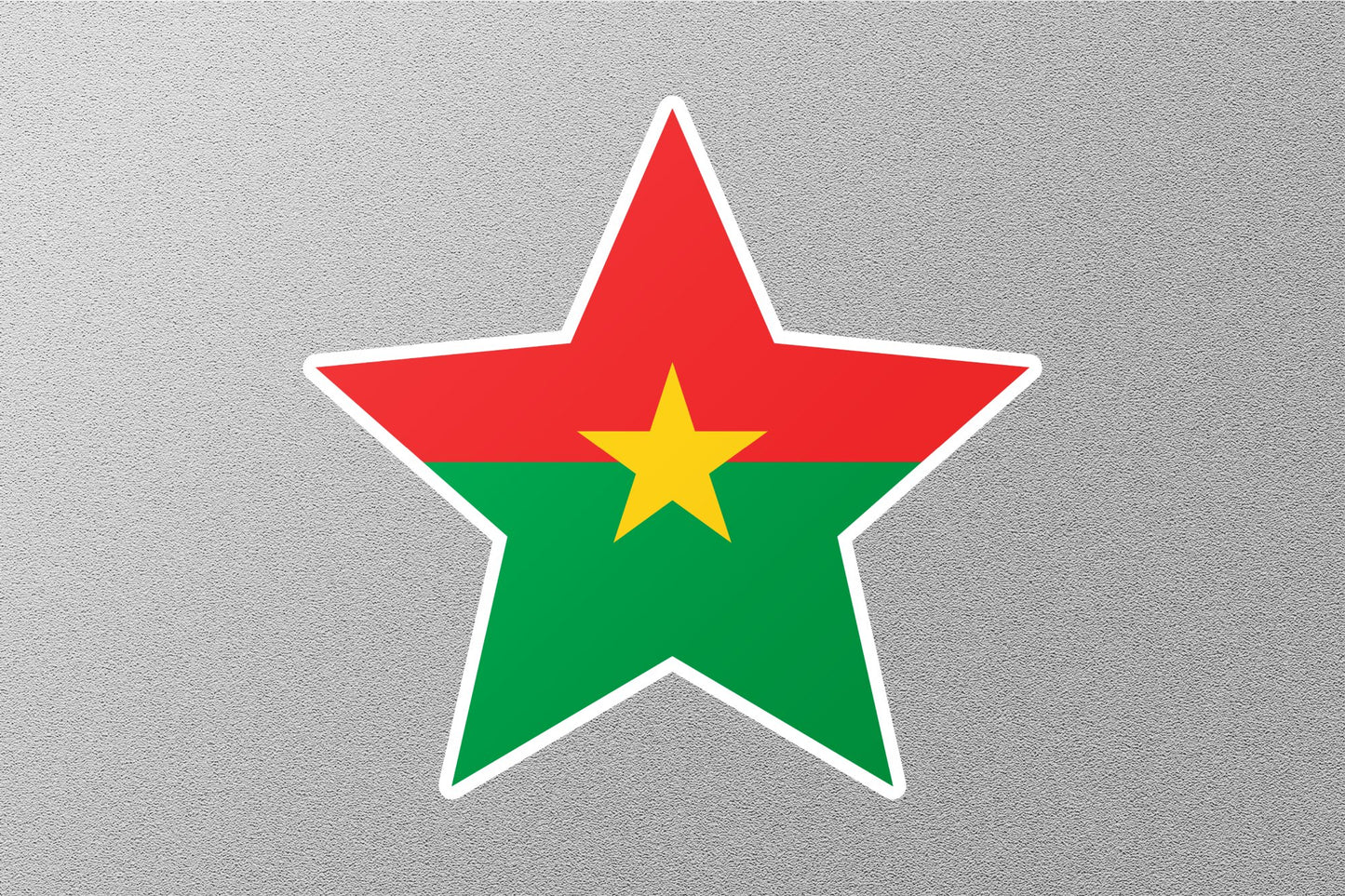 Wholesale Burkina Faso Star Flag Sticker