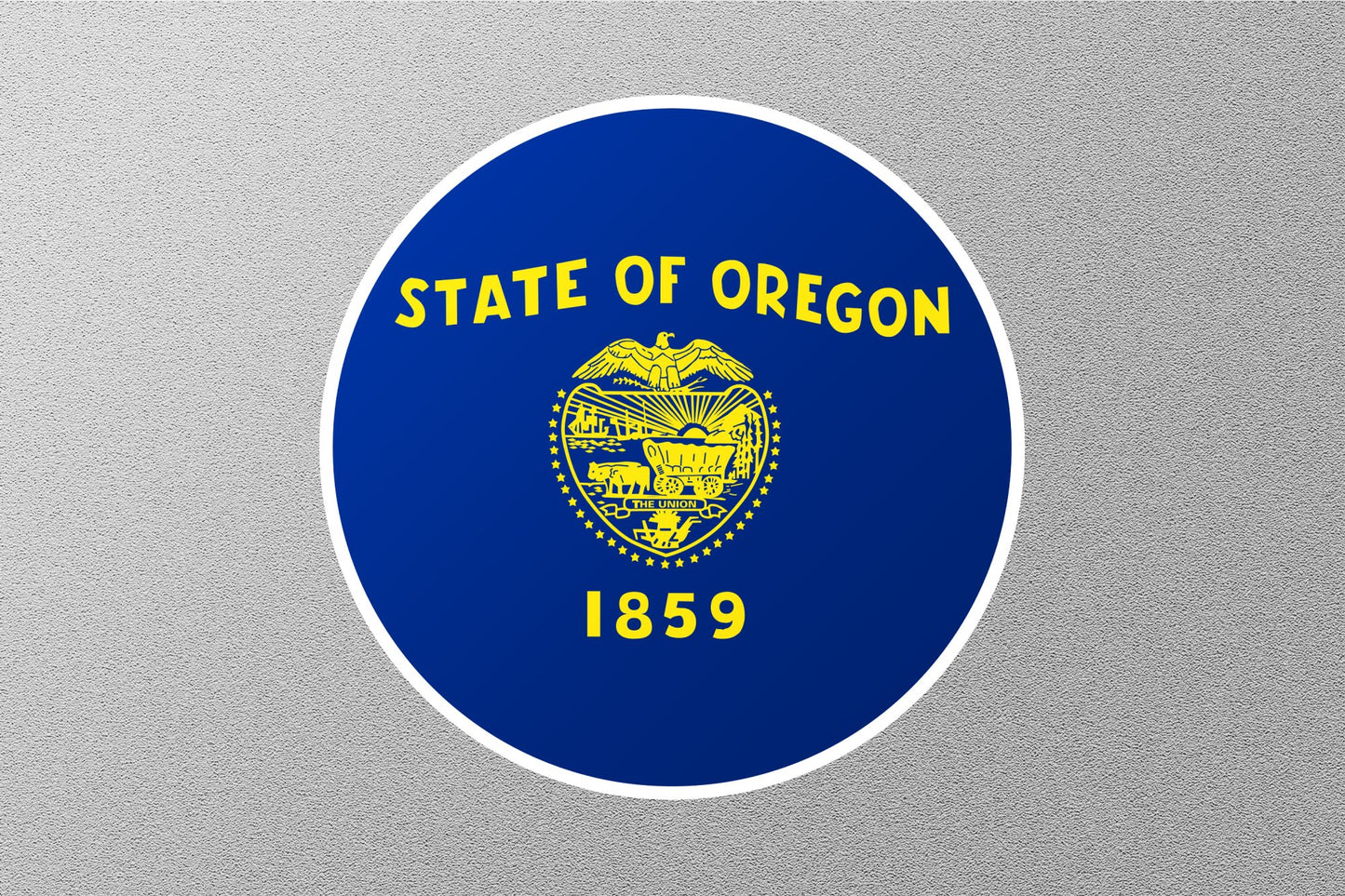 Wholesale Oregon State Flag Circle Sticker