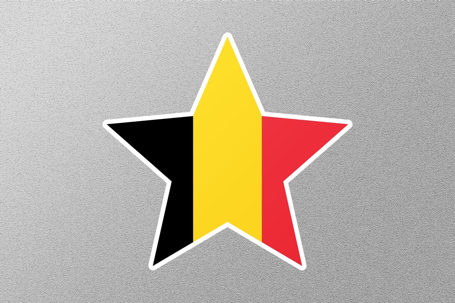 Wholesale Belgium Star Flag Sticker