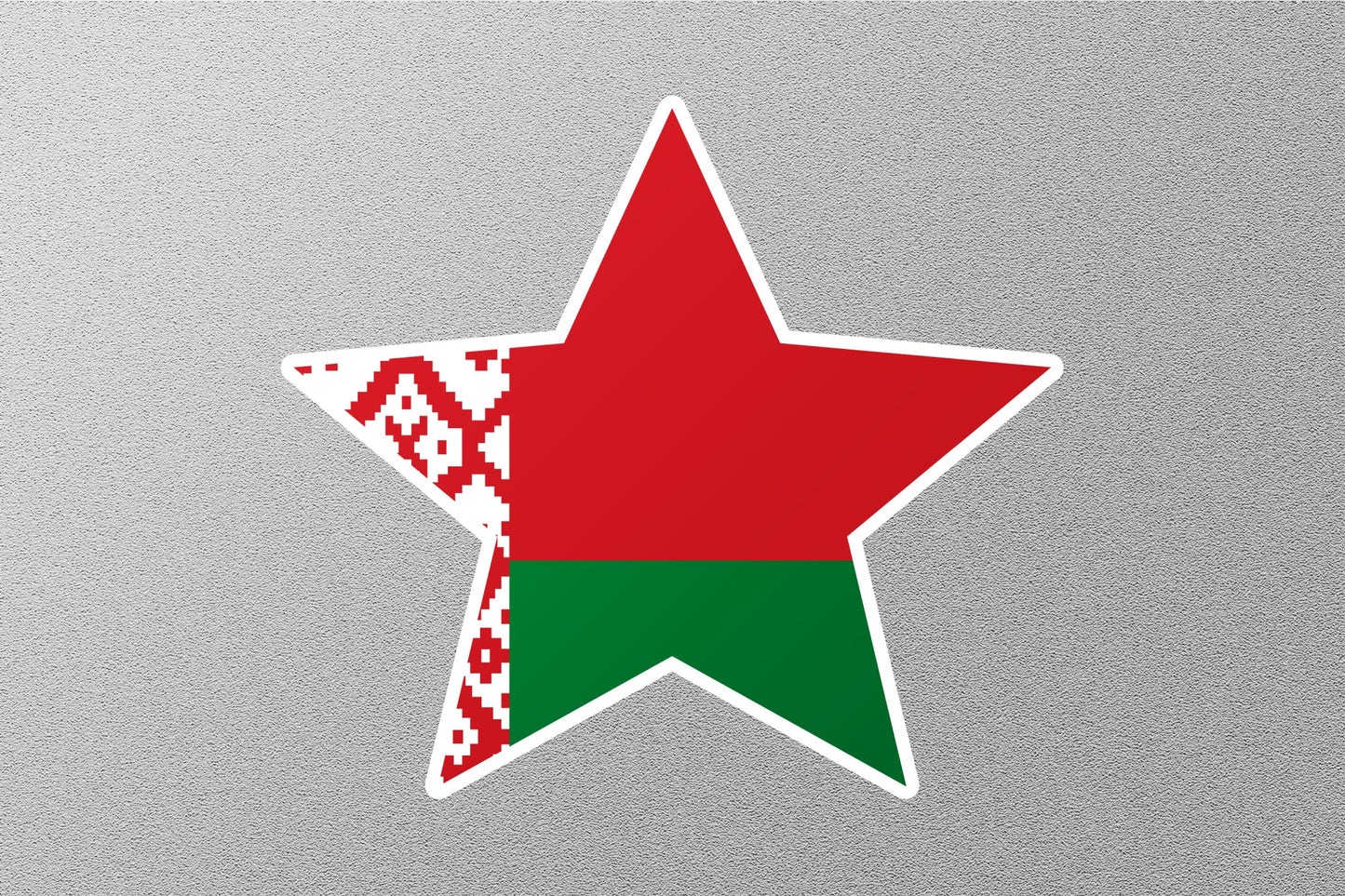 Wholesale Belarus Star Flag Sticker