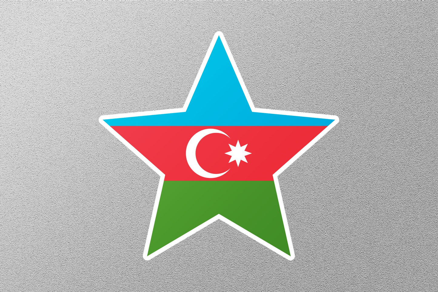 Wholesale Azerbaijan Star Flag Sticker