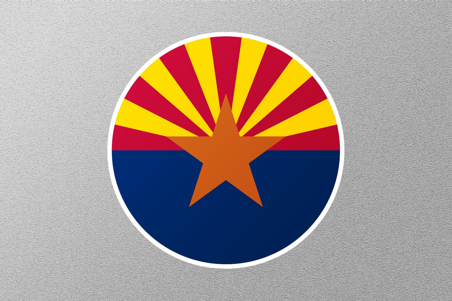 Wholesale Arizona State Flag Circle Sticker
