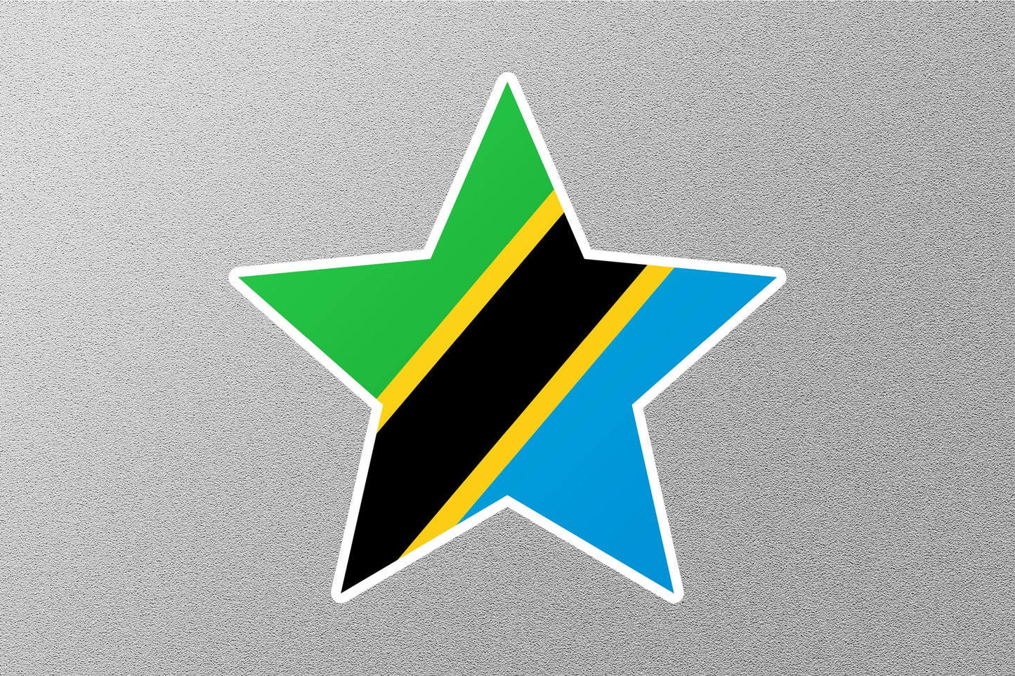 Wholesale Tanzania Star Flag Sticker