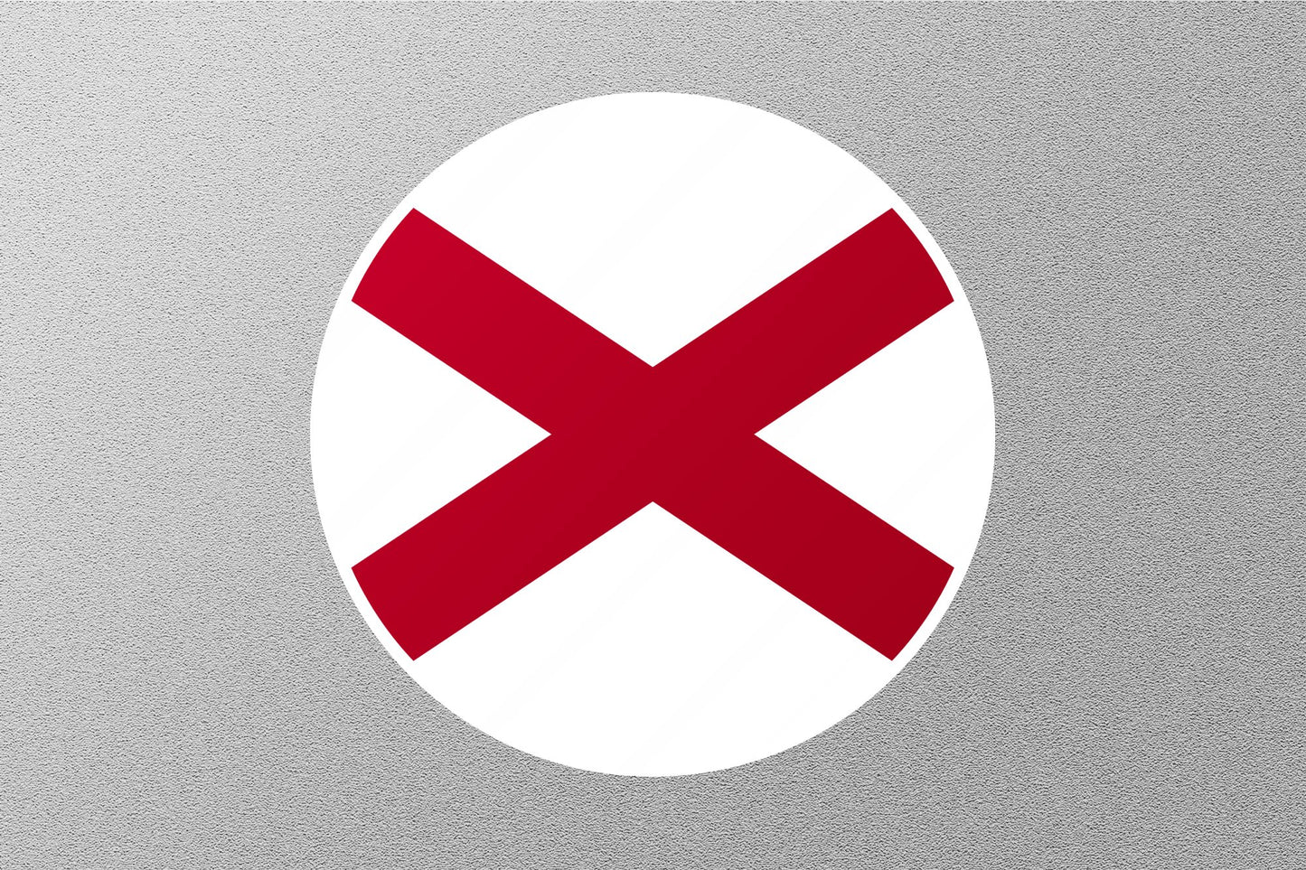 Wholesale Alabama State Flag Circle Sticker