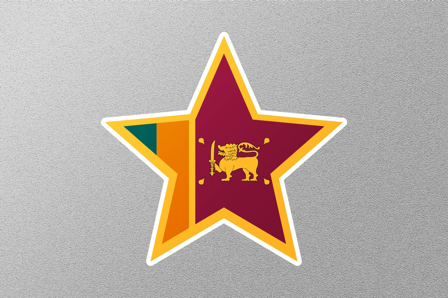 Wholesale Sri Lanka Star Flag Sticker