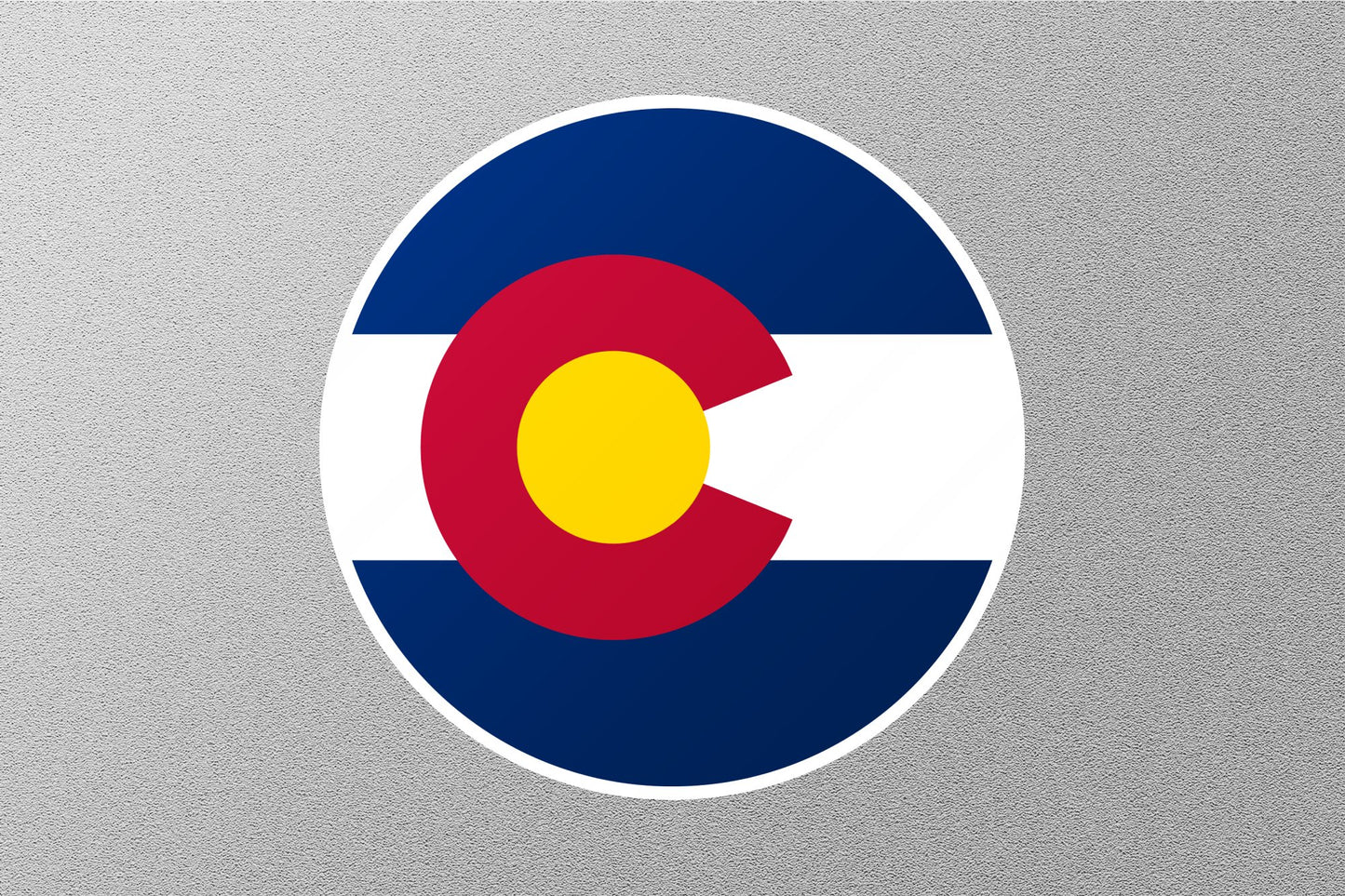 Wholesale Colorado State Flag Circle Sticker