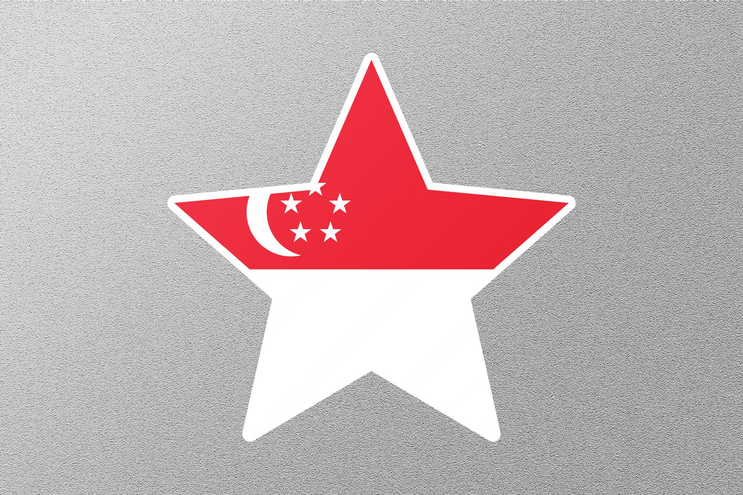 Wholesale Singapore Star Flag Sticker