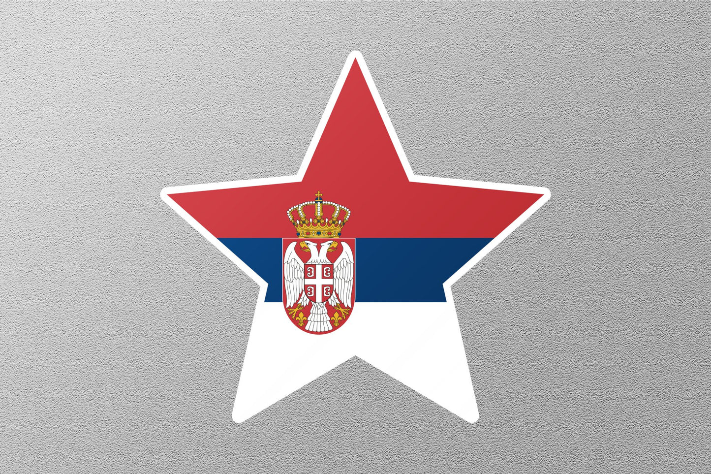 Wholesale Serbia Star Flag Sticker