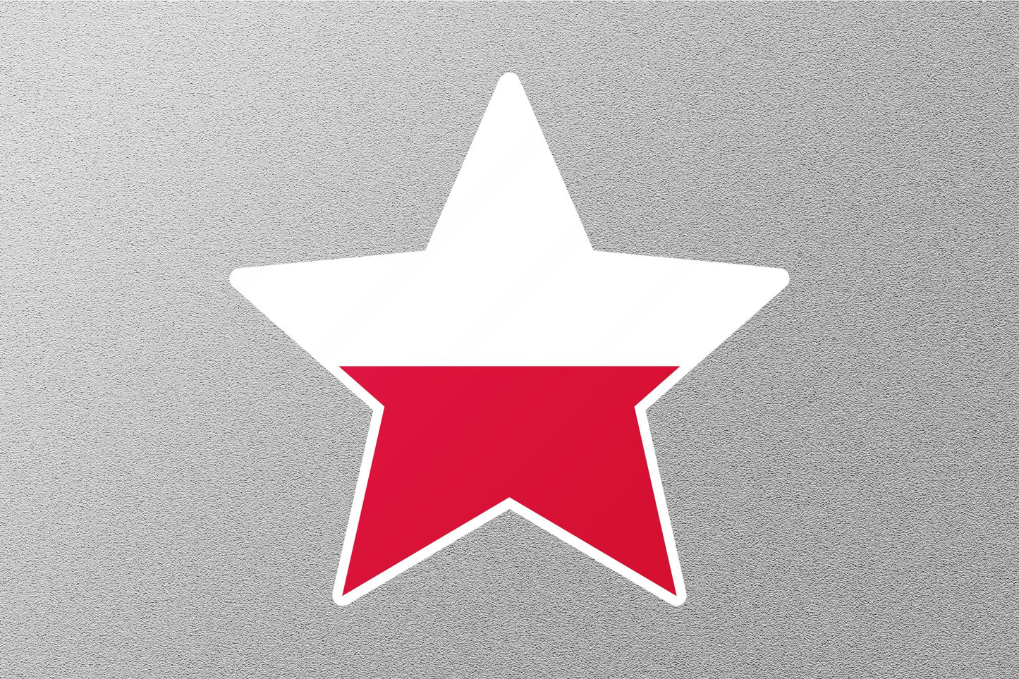 Wholesale Poland Star Flag Sticker