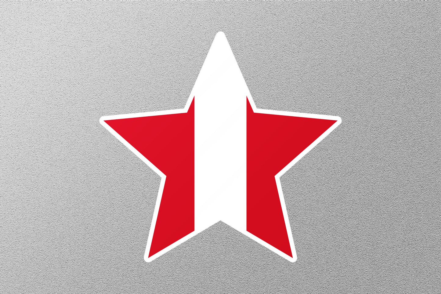 Wholesale Peru Star Flag Sticker