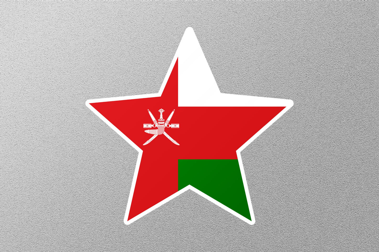 Wholesale Oman Star Flag Sticker