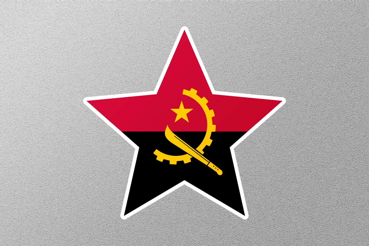 Wholesale Angola Star Flag Sticker