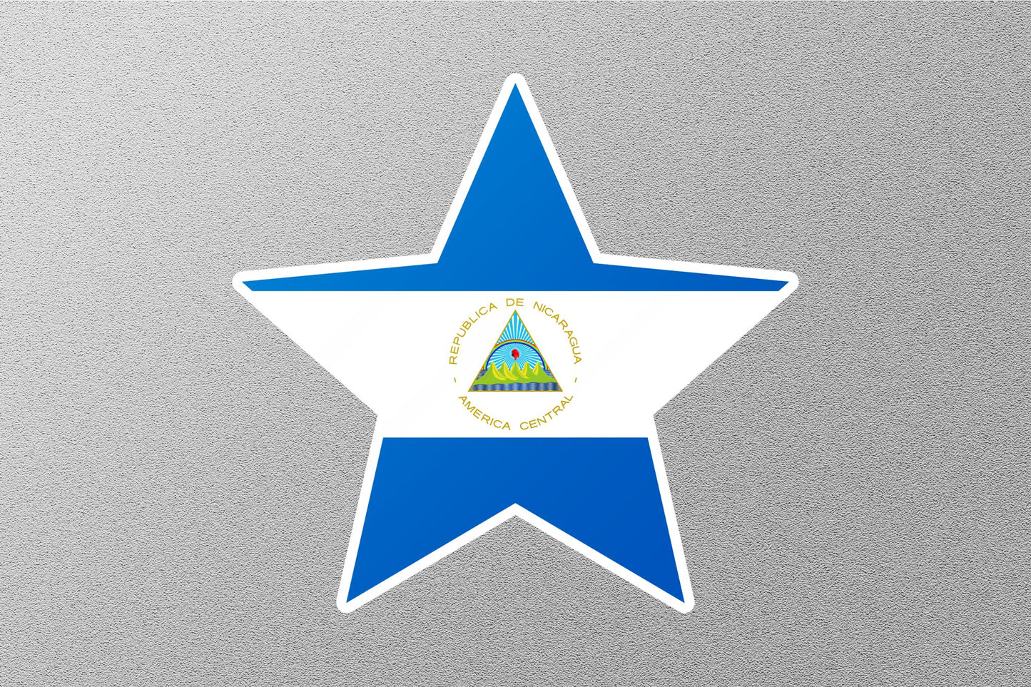 Wholesale Nicaragua Star Flag Sticker