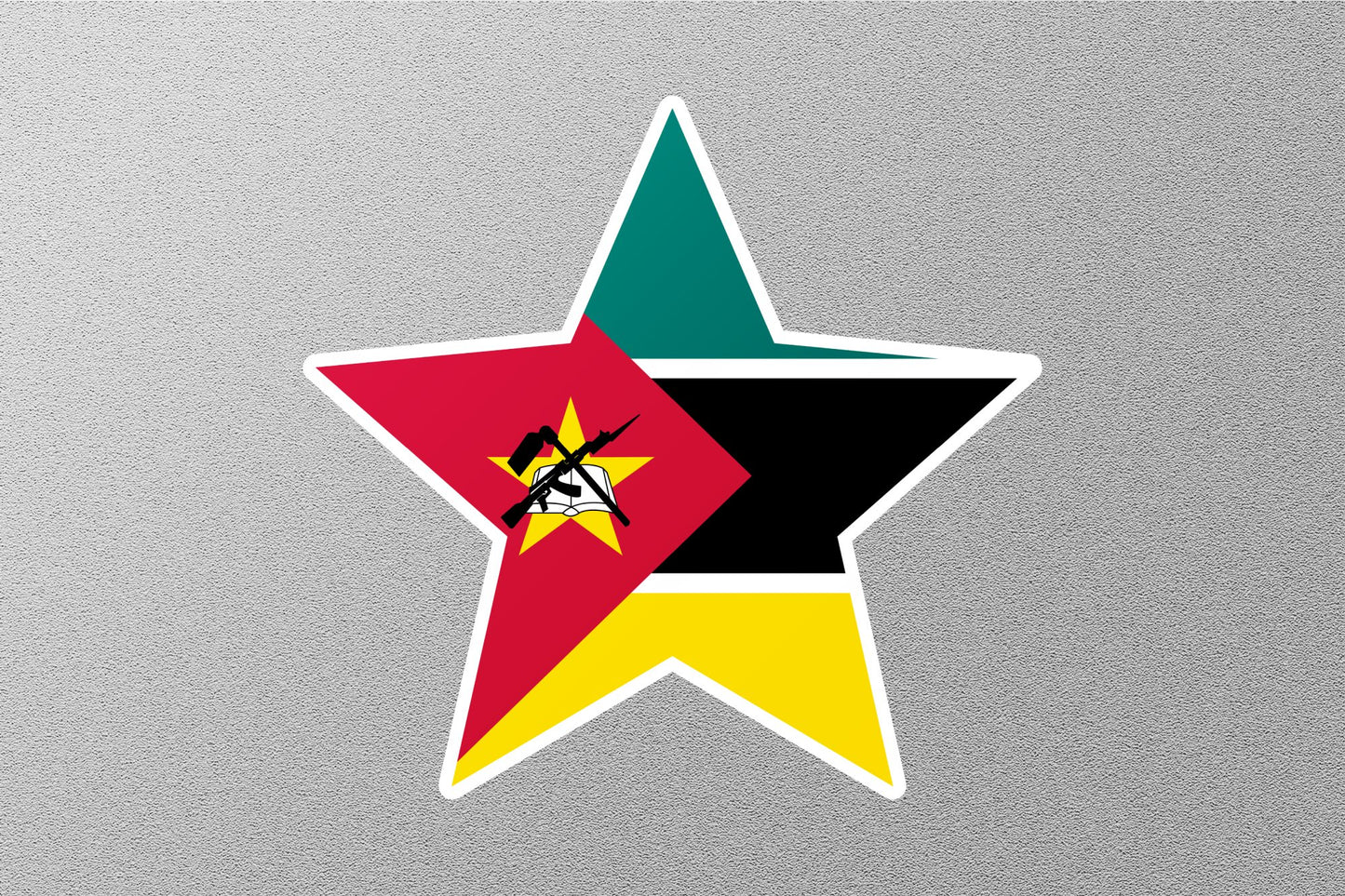 Wholesale Mozambique Star Flag Sticker