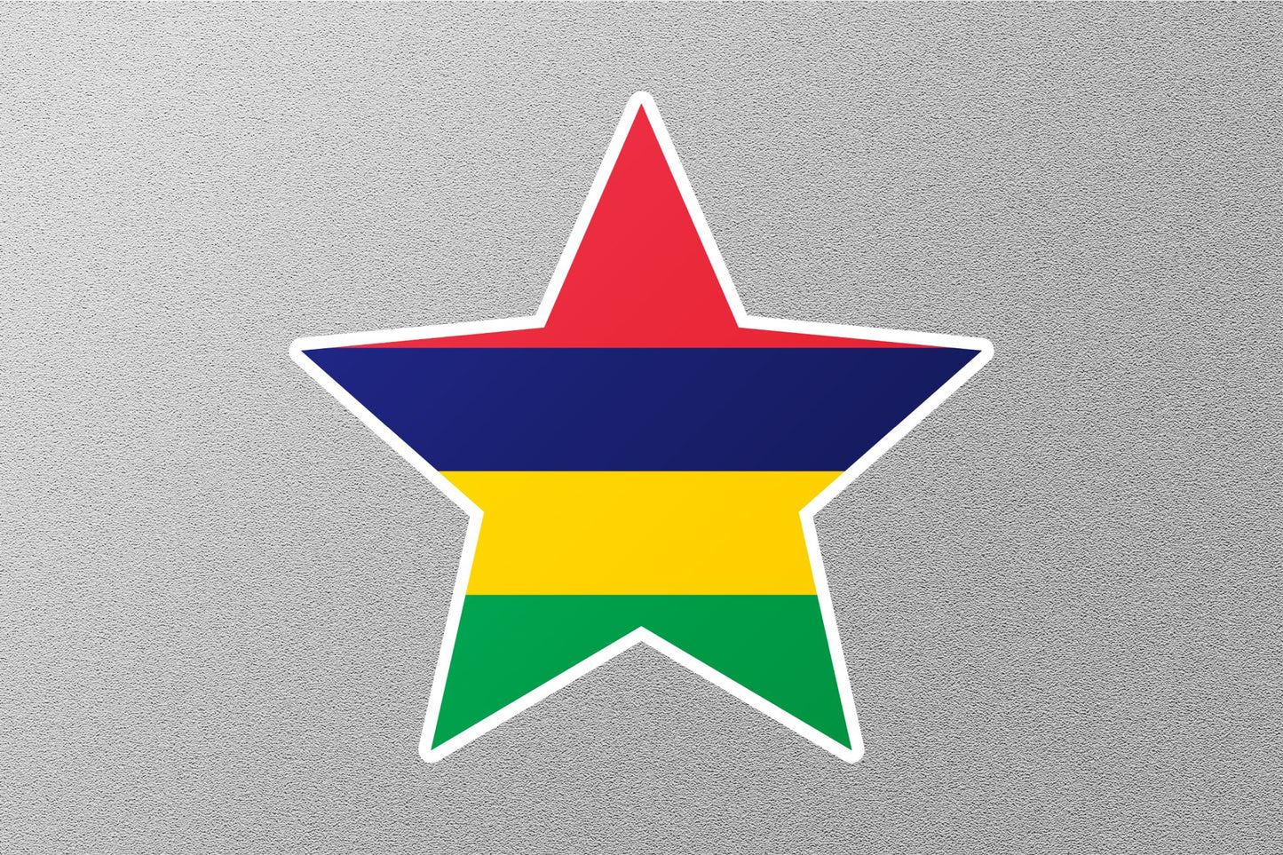 Wholesale Mauritius Star Flag Sticker