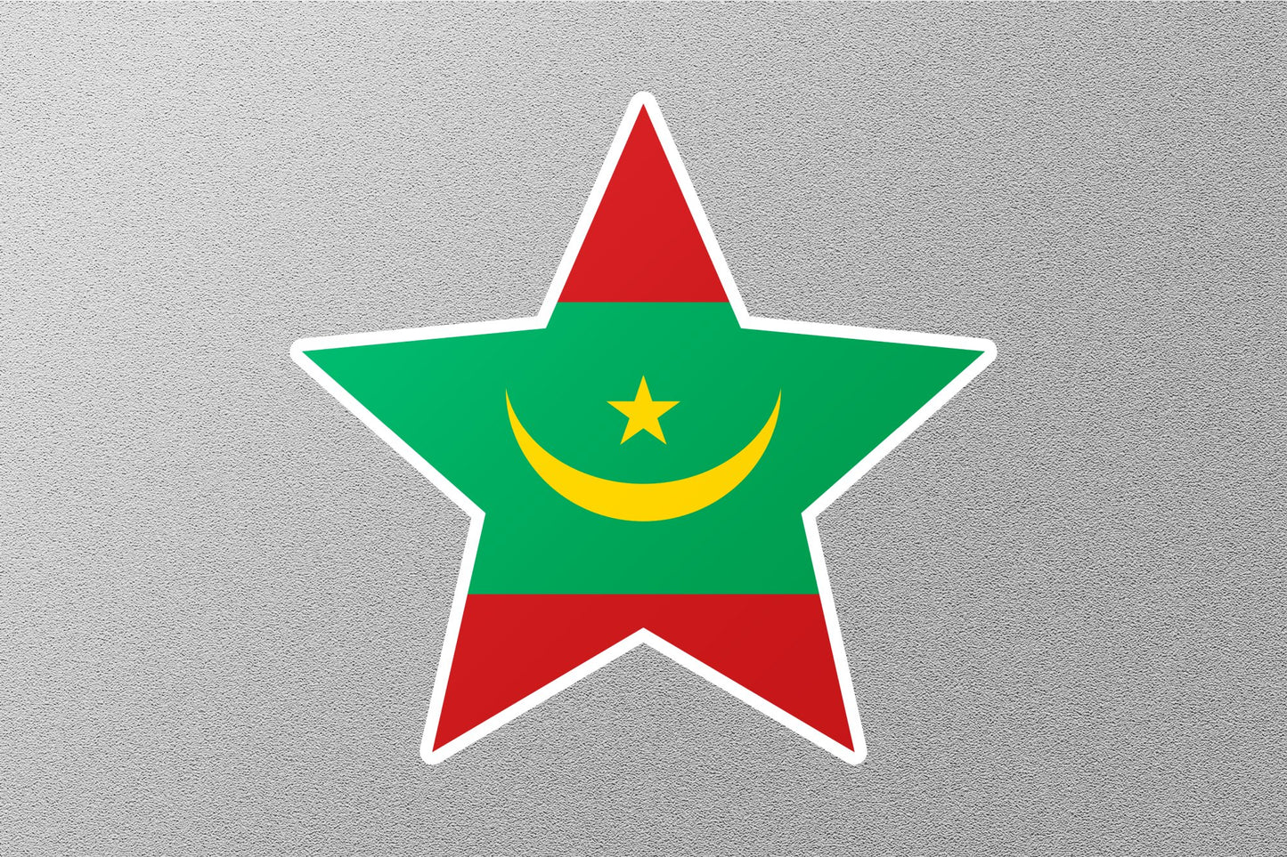 Wholesale Mauritania Star Flag Sticker