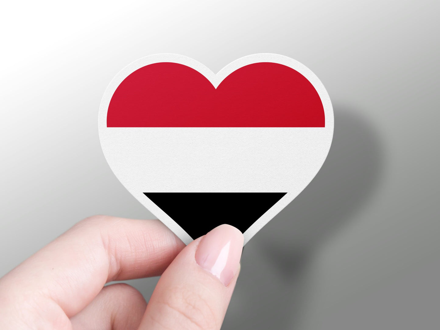 Wholesale Yemen Heart Flag Sticker