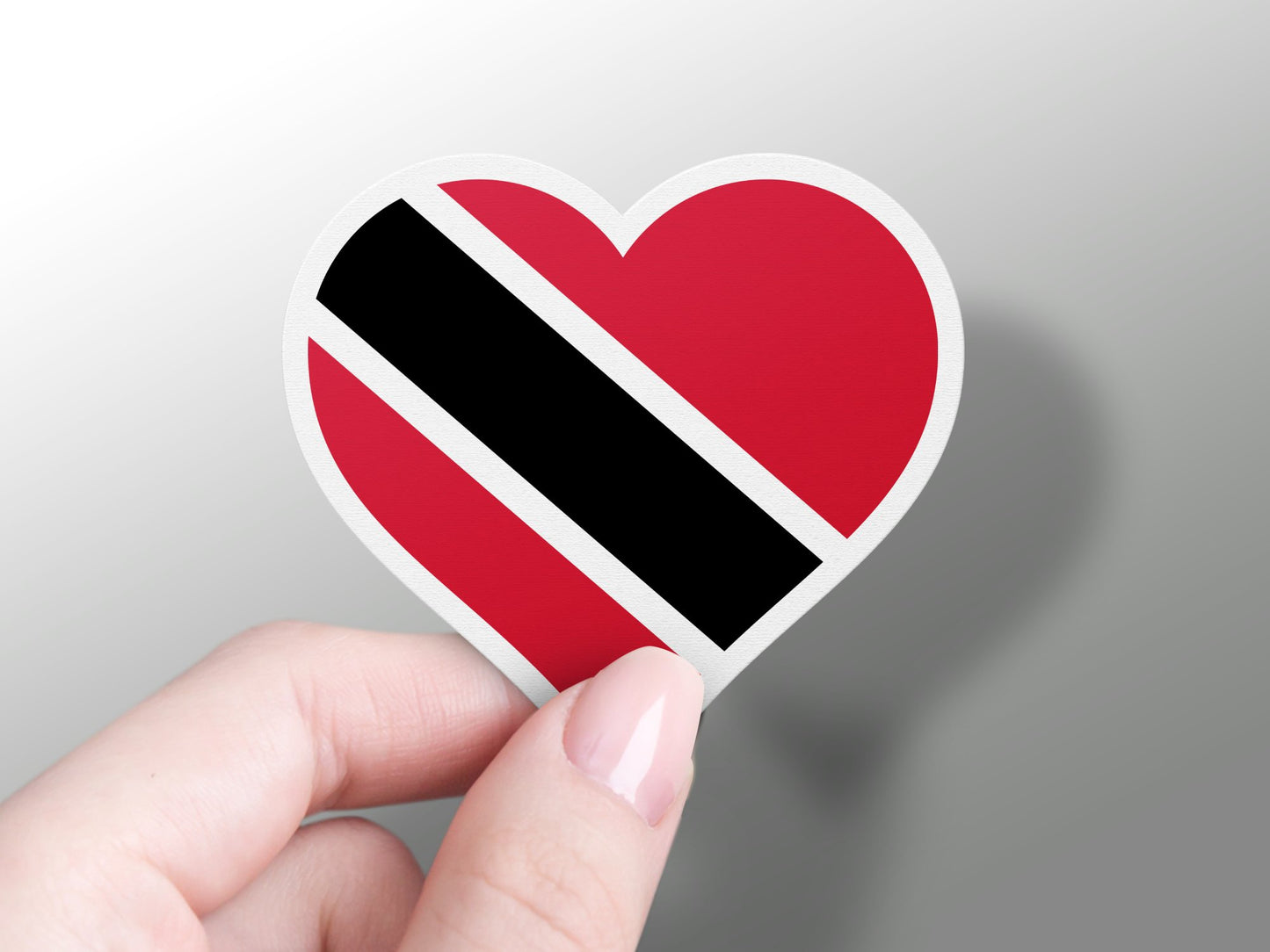 Wholesale Trinidad and Tobago Heart Flag Sticker