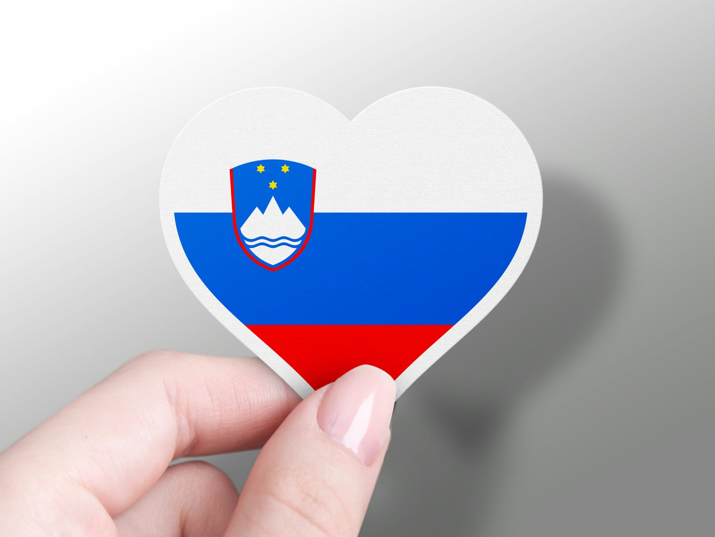Wholesale Slovenia Heart Flag Sticker