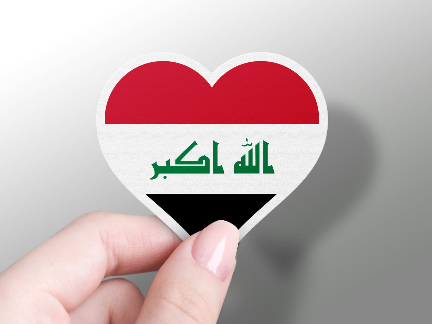 Wholesale Iraq Heart Flag Sticker