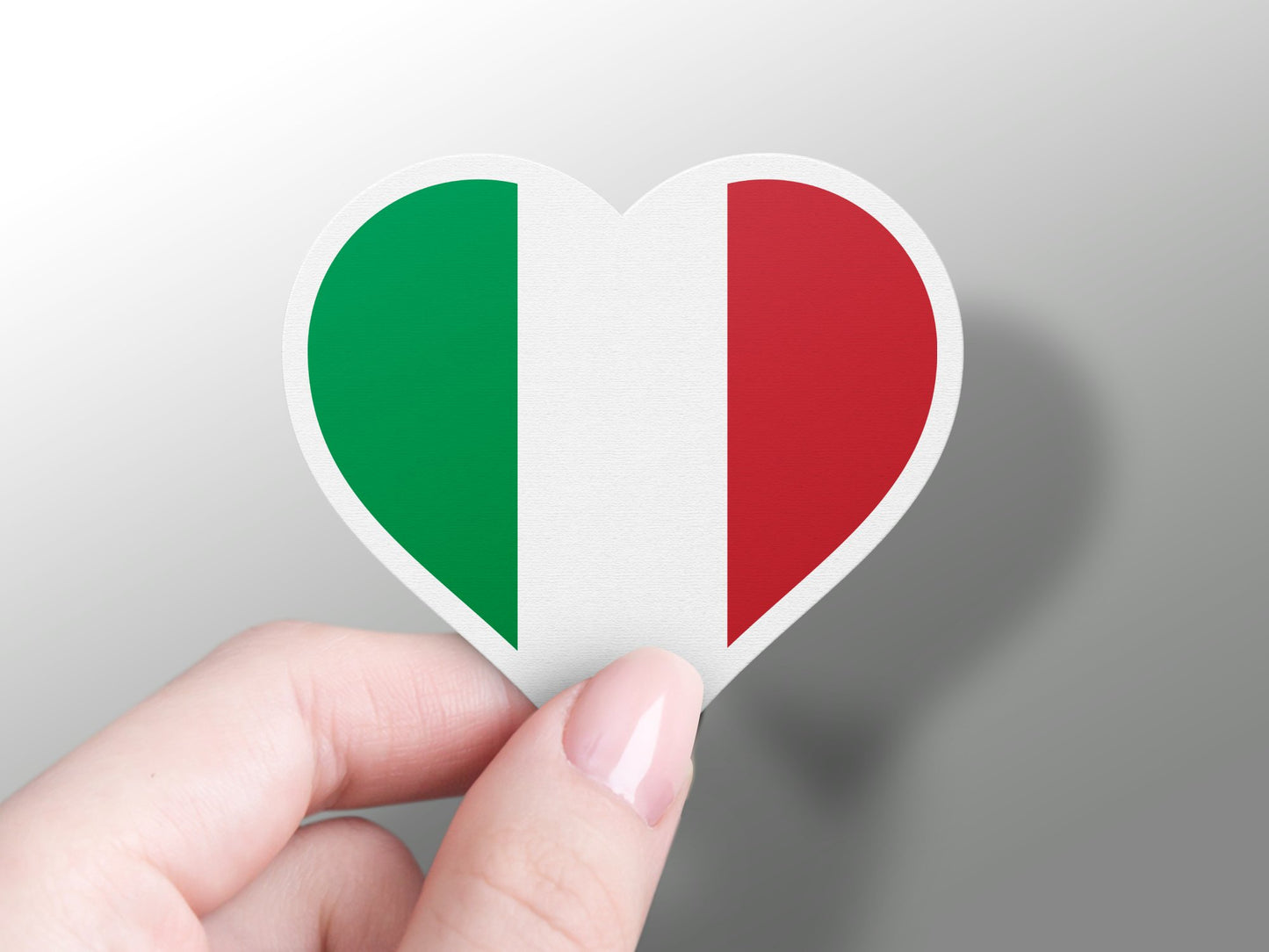 Wholesale Italy Heart Flag Sticker